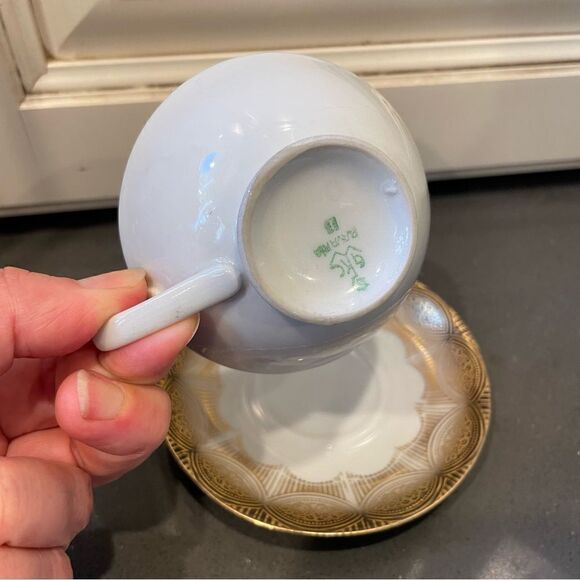Antique Hand painted German Gareis, Kuhnl & Co Bavaria Porcelain Bone China Cup - Picture 7 of 16